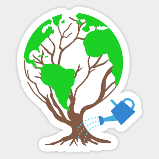 Earth day Plant A Tree Save Our Planet Sticker